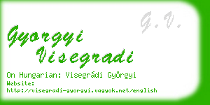 gyorgyi visegradi business card
